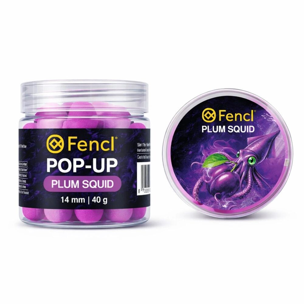 Fencl Boilies Pop Up Plum Squid - 14mm  40g
