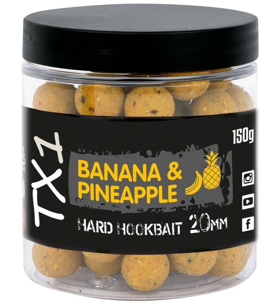 Shimano Boilies TX1 Hard Hookbait Banana & Pineapple 150g - 20mm