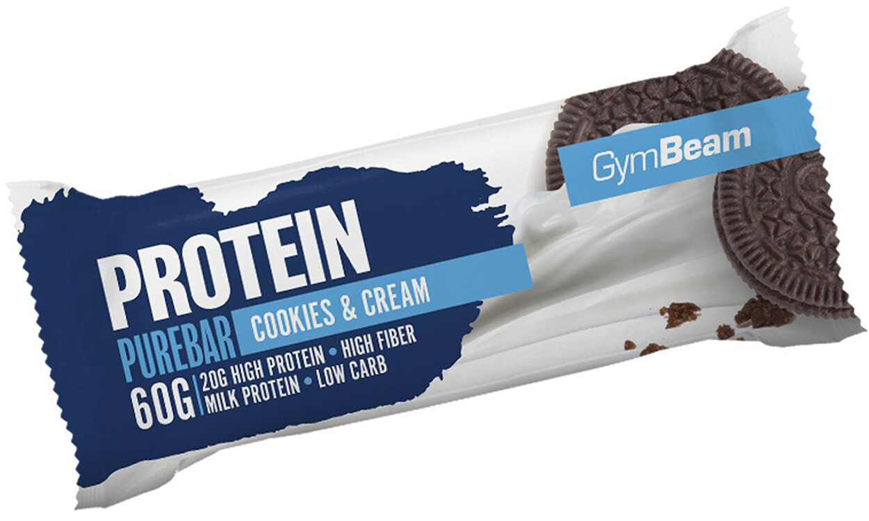 GYMBEAM Protein PureBar cookies&cream 60 g