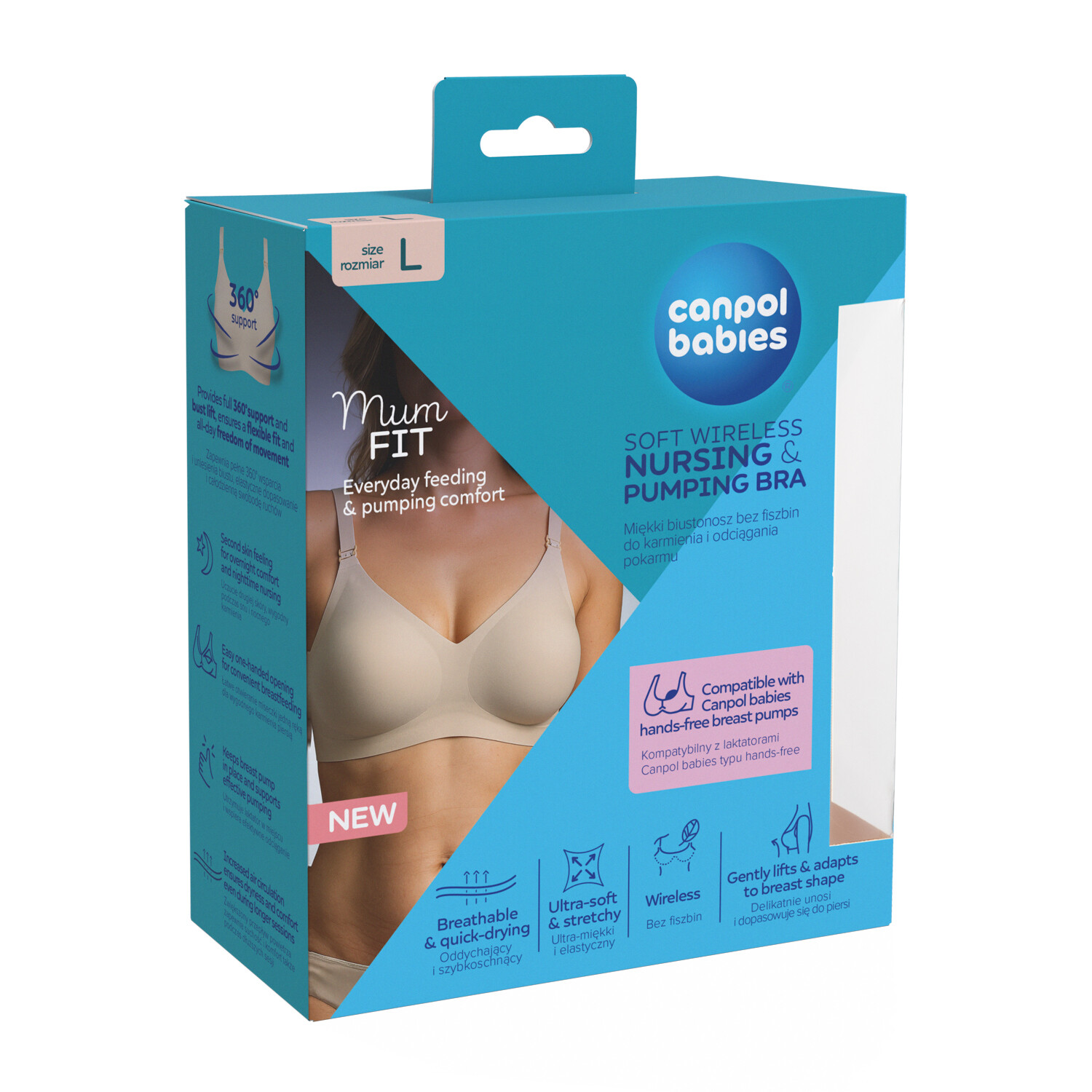 CANPOL BABIES Podprsenka na kojení a odsávání MumFIT L
