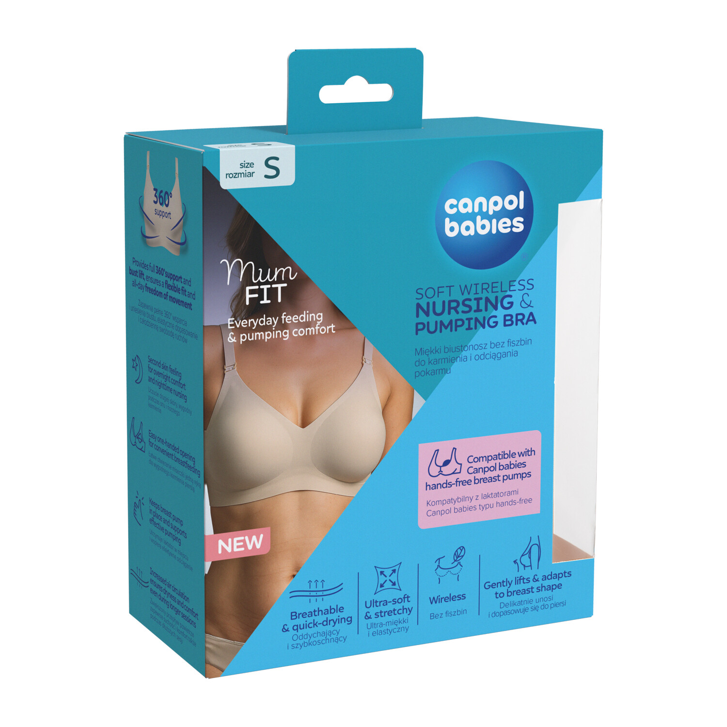 CANPOL BABIES Podprsenka na kojení a odsávání MumFIT S