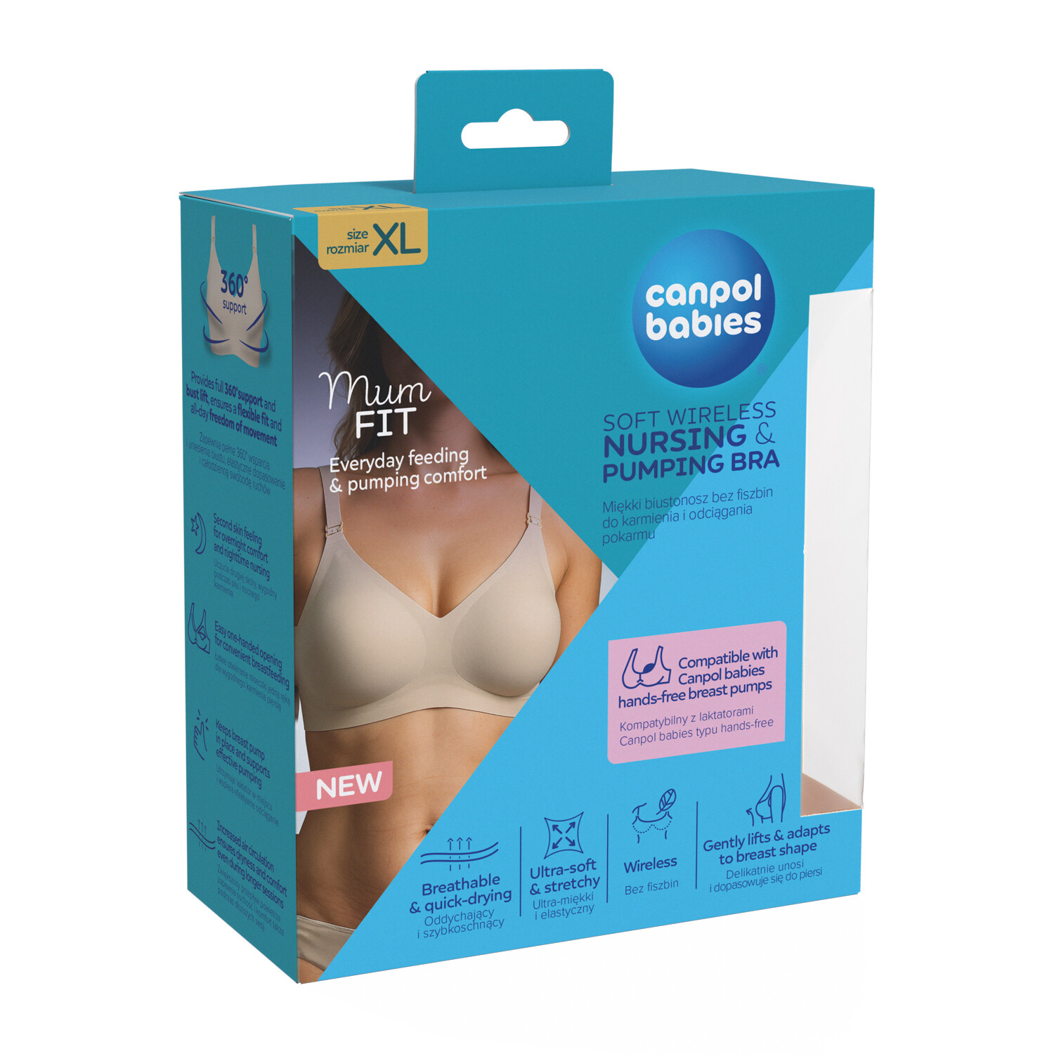 CANPOL BABIES Podprsenka na kojení a odsávání MumFIT XL
