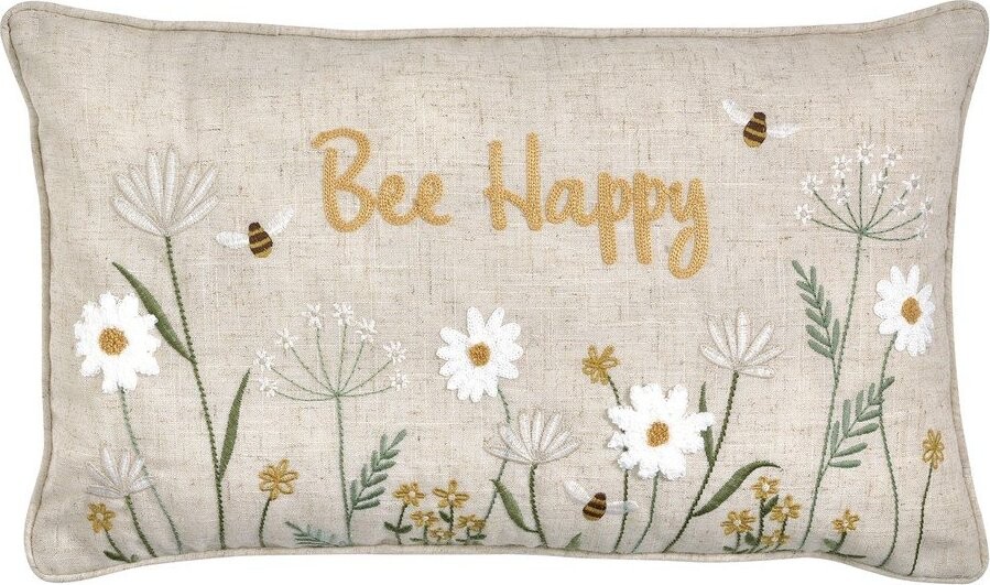 Dekorační polštář 30x50 cm Bee Happy – Catherine Lansfield