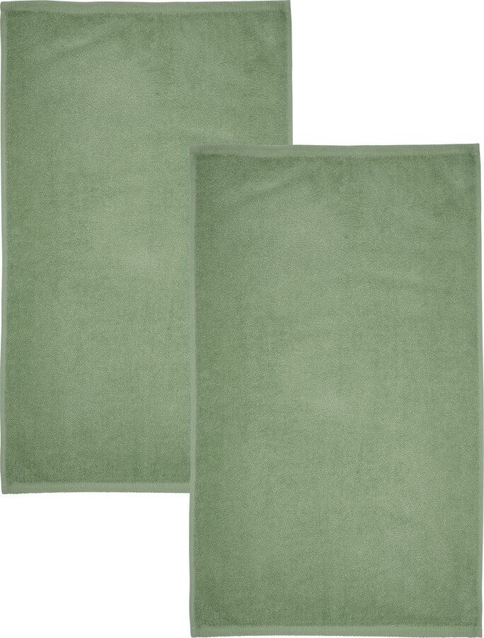 Zelené rychleschnoucí/froté bavlněné osušky v sadě 2 ks 90x140 cm Quick Dry – Catherine Lansfield