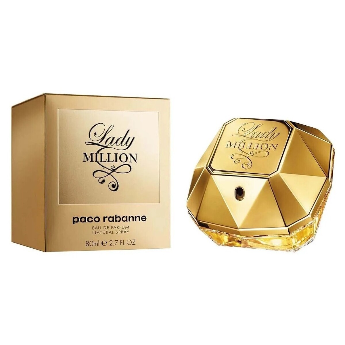 Paco Rabanne  Lady Million - Parfém  - 80ml - Sprej  ruznobarevne
