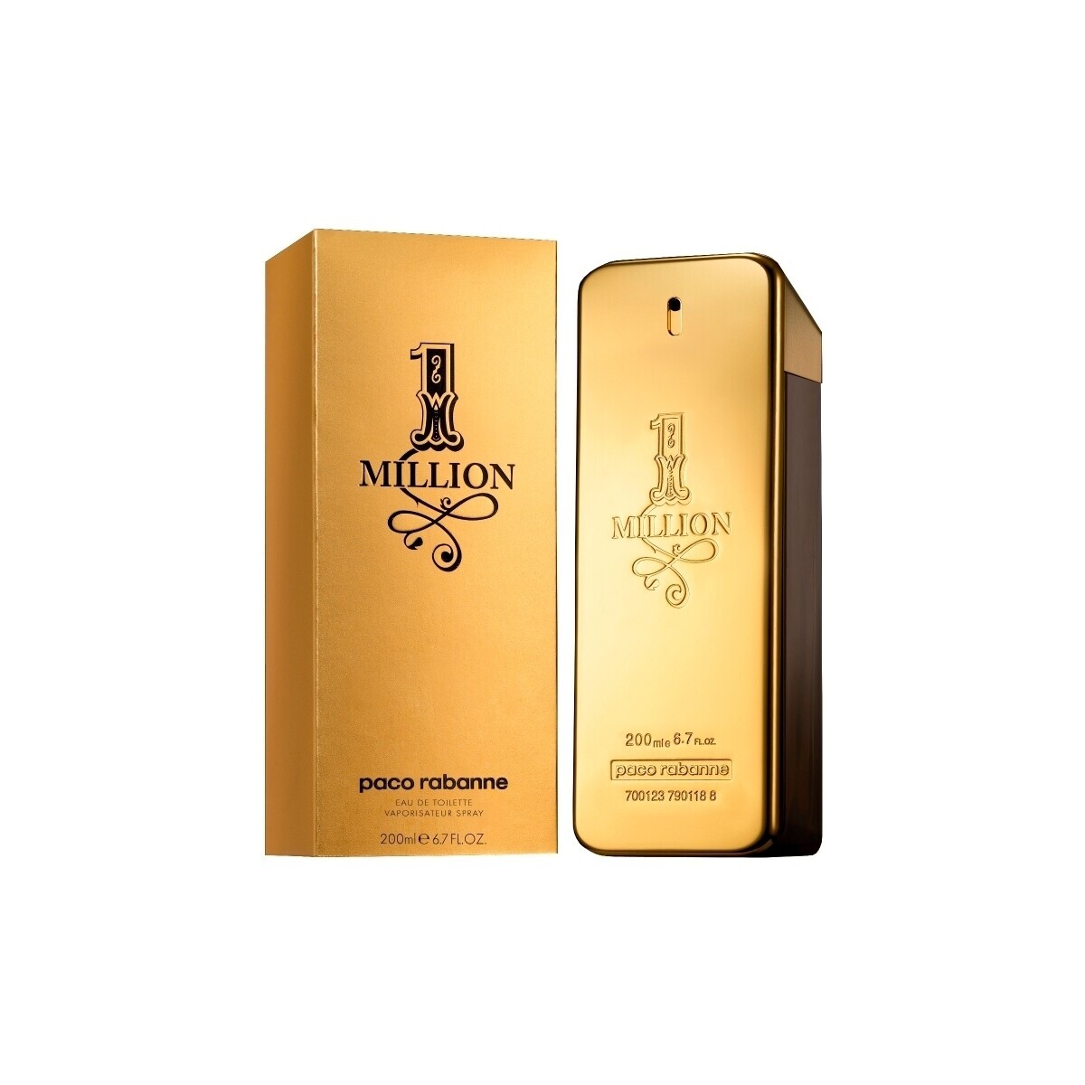 Paco Rabanne  One Million - Kolínská voda - 200ml - Sprej  ruznobarevne