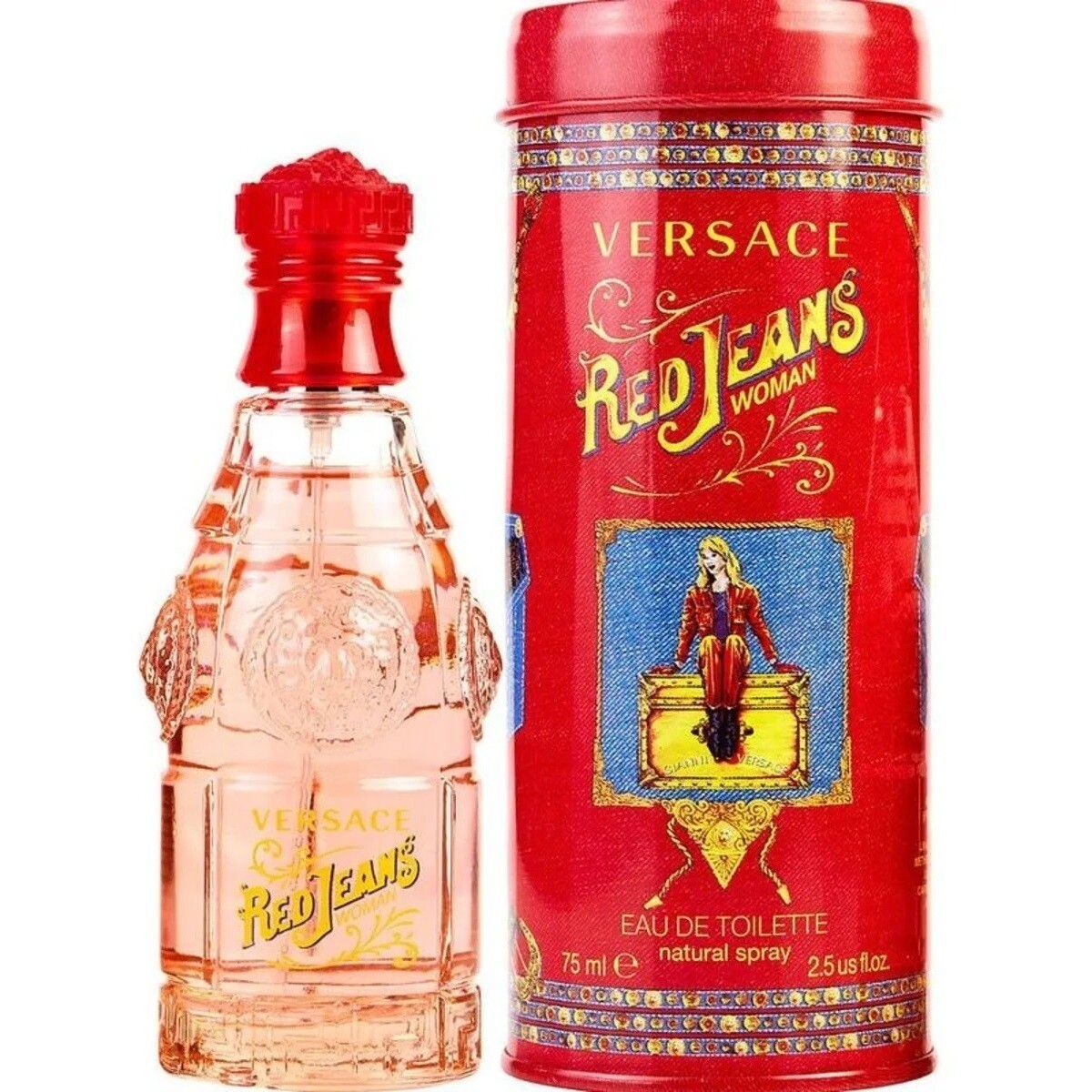 Versace  Red Jeans - Kolínská voda - 75ml - Sprej  ruznobarevne
