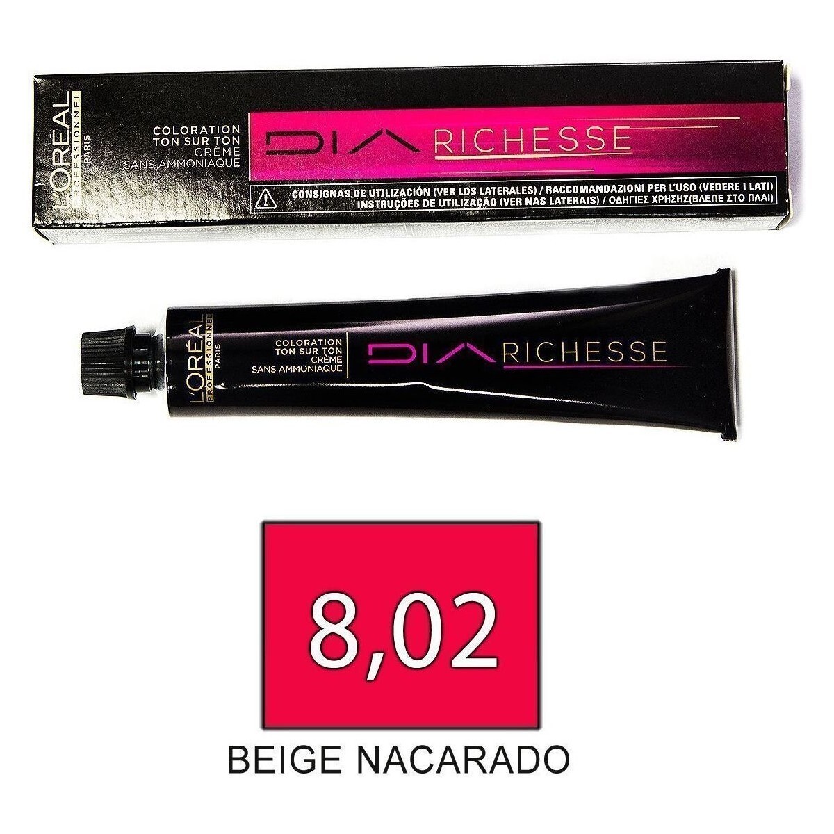 L'oréal  Barva na vlasy Denní krémRichesse - 8.02 - Beige Nacarado  ruznobarevne