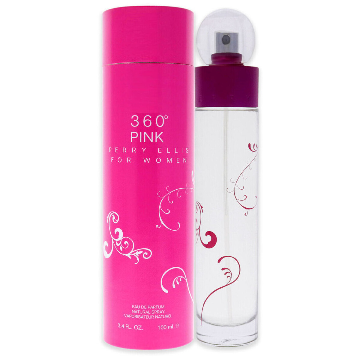 Perry Ellis  360º Pink -Parfém - 100ml- Sprej  ruznobarevne