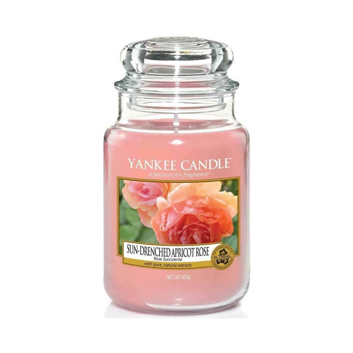 Yankee Candle  Vela Perfumada Sun-Drenched Apricot Rose 623Gr. Classic Grande  ruznobarevne