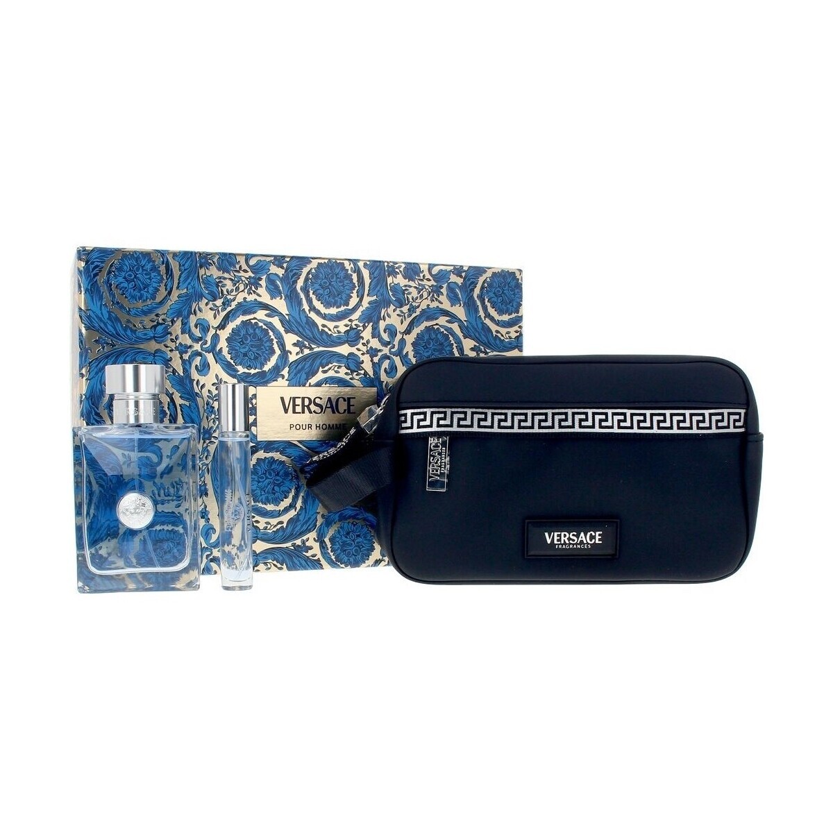 Versace  Set  Homme Kolínská voda 100ml + Mini 10ml + Trusse  ruznobarevne