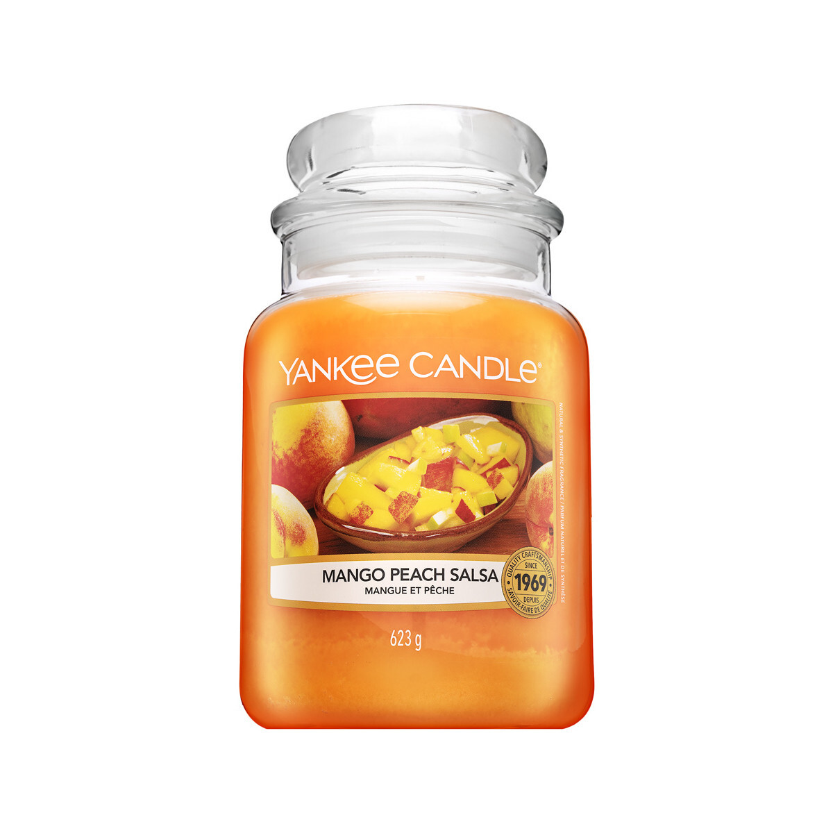 Yankee Candle  Vela Perfumada Mango Peach Salsa 623Gr.  ruznobarevne