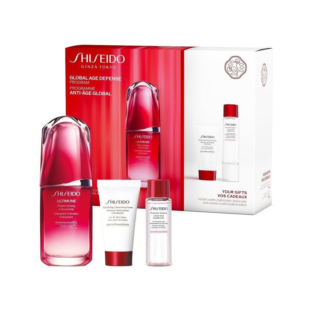 Shiseido  Set Ritual Defensa Global Antiedad - 3 piezas  ruznobarevne