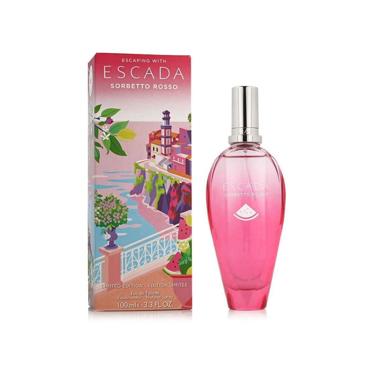 Escada  Sorbetto Rosso - Kolínská voda - 100ml -perfume Vegano  ruznobarevne