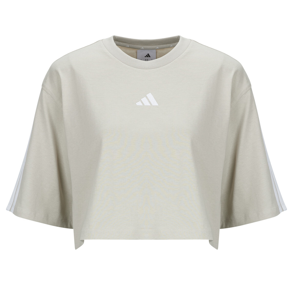 adidas  Essentials 3-Stripes Cotton Loose T-Shirt  Béžová