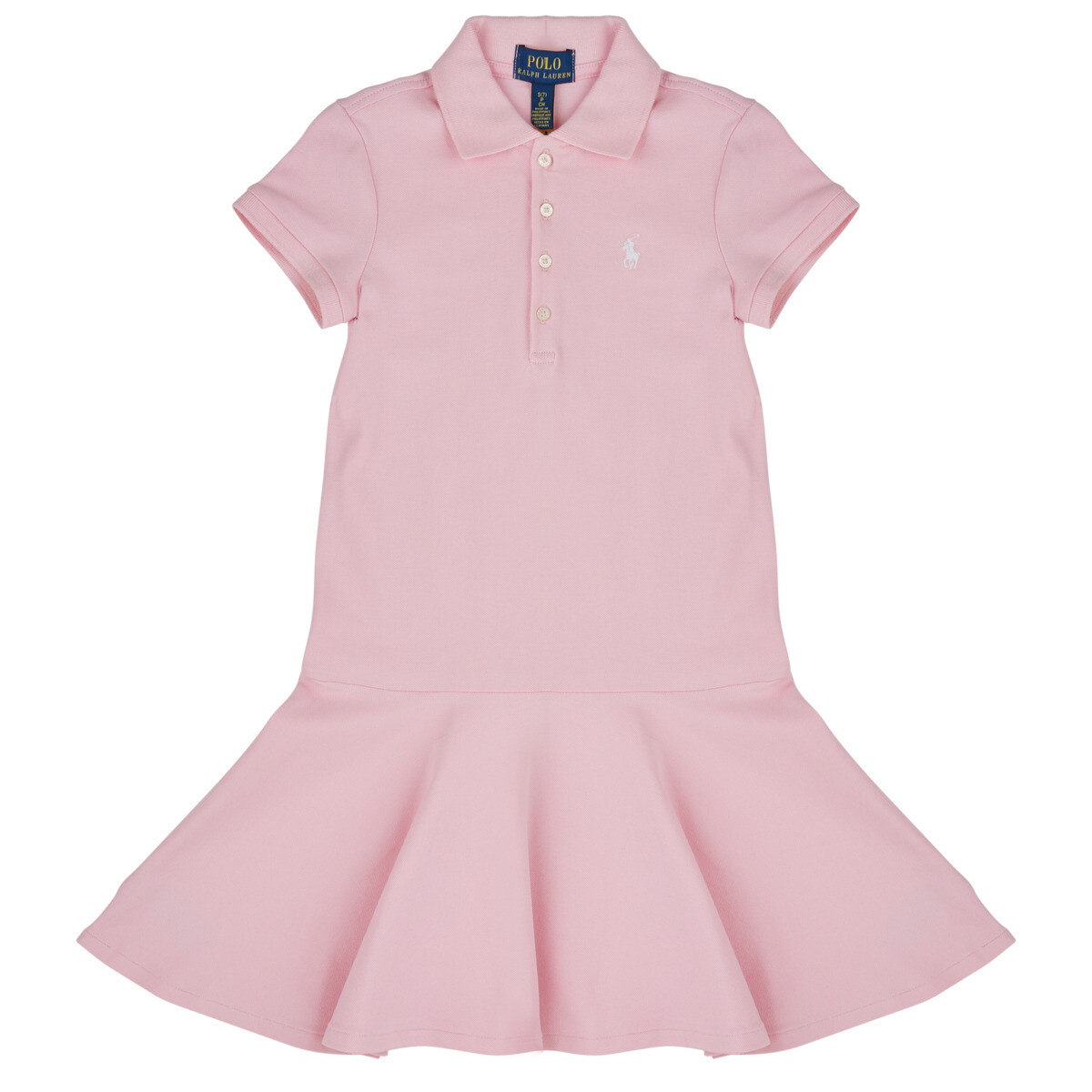 Polo Ralph Lauren  SS POLO DRES-DRESSES-KNIT  Růžová