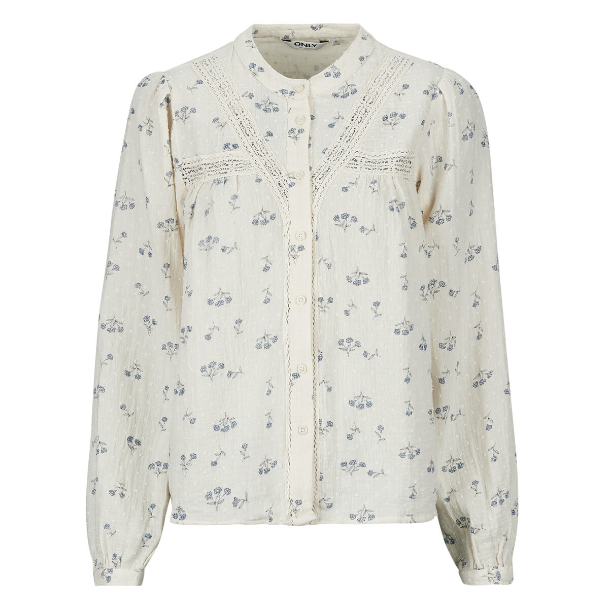 Only  ONLLARI L/S FLOWER  Bílá