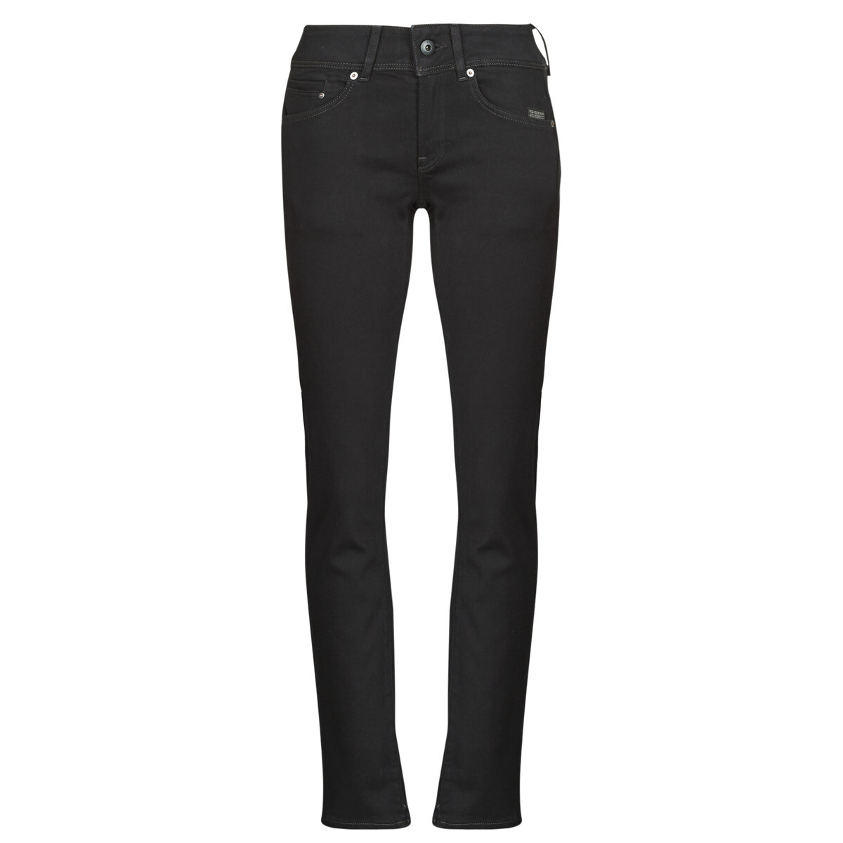 G-Star Raw  MIDGE SLIM STRAIGHT  Černá