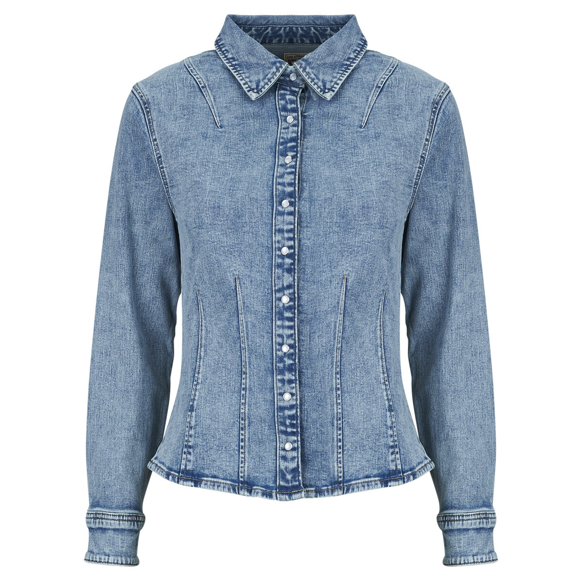 Levis  LS SHAPED SHIRT  Modrá