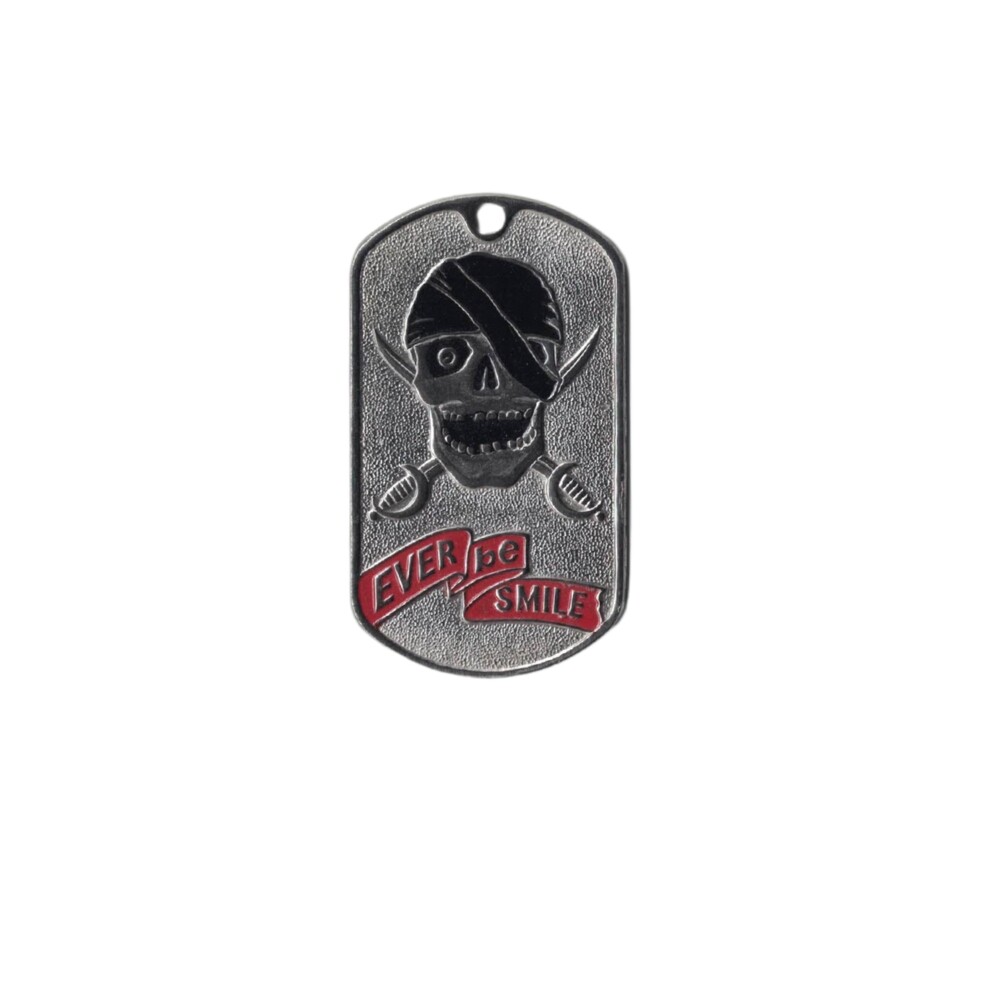 Známka Dog Tag s řetízkem Ever be smile - barevná