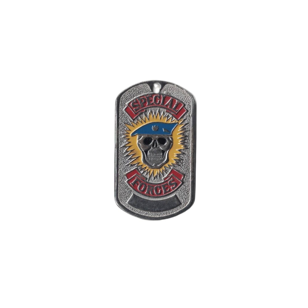 Známka Dog Tag s řetízkem Special forces - barevná