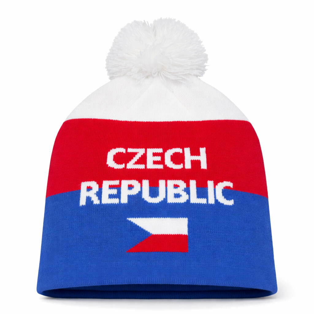 Zimní fanouškovská čepice Česká republika Czech Republic - barevná