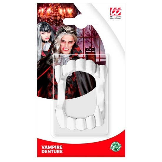 Zuby Drákula - bílé - W 8402