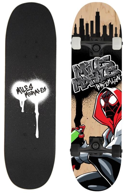 Lerko Skateboard Spiderman Miles Morales