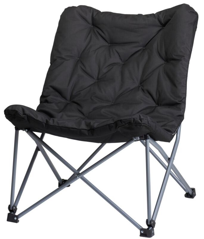 Redcliffs Skládací židle s polstrováním černá