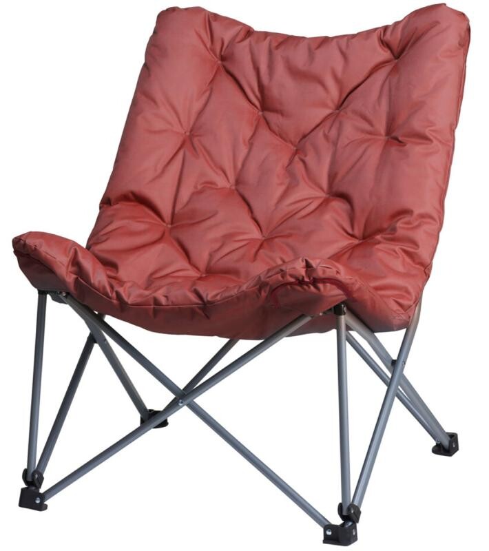 Redcliffs Skládací židle s polstrováním červená