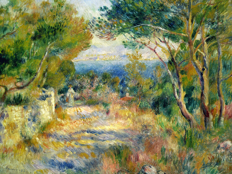 Pierre Auguste Renoir Plakát, Obraz - L'Estaque (1882), Pierre Auguste Renoir, 40 × 30 cm