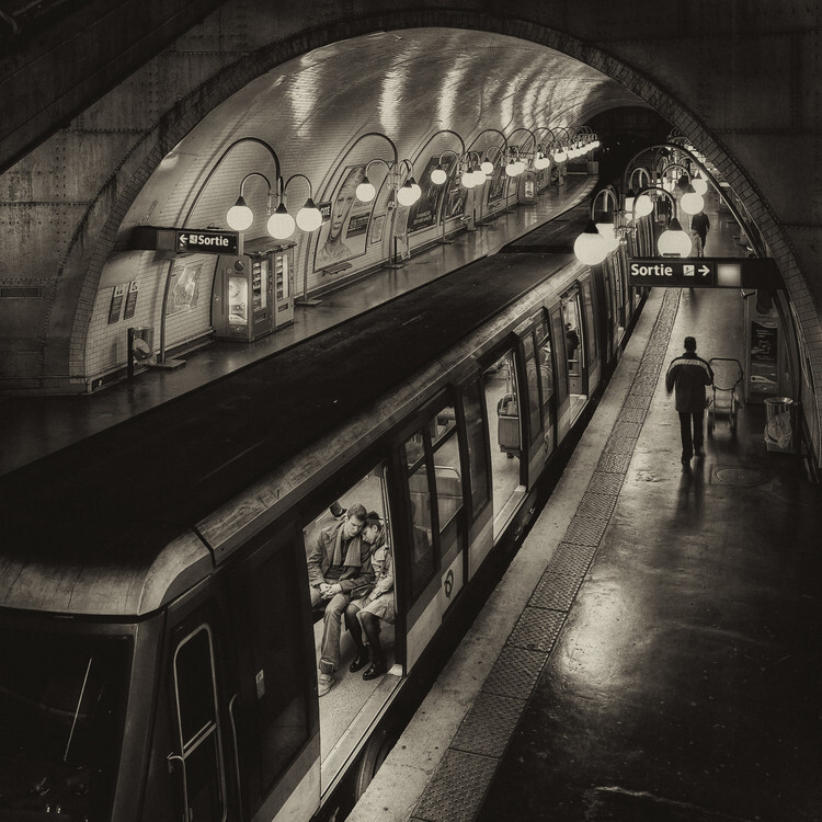 Thomas	Siegel Plakát, Obraz - The last metro, Thomas	Siegel, 40 × 40 cm