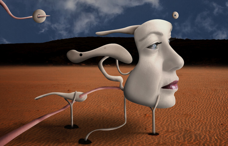 Alessandro Petrini Plakát, Obraz - A Tribute to Salvador Dalí, Alessandro Petrini, 40 × 26.7 cm