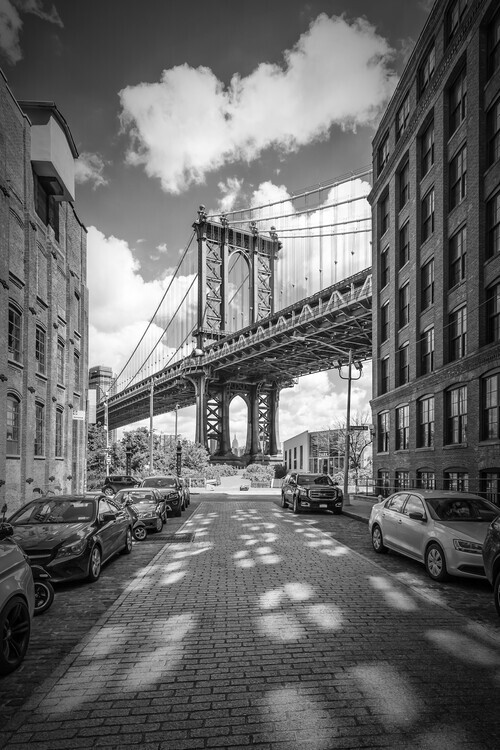 Melanie Viola Plakát, Obraz - NEW YORK CITY Manhattan Bridge, Melanie Viola, 26.7 × 40 cm