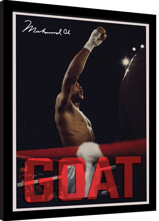 PYRAMID Obraz na zeď - Muhammad Ali - GOAT, 34.3 × 44.5 cm