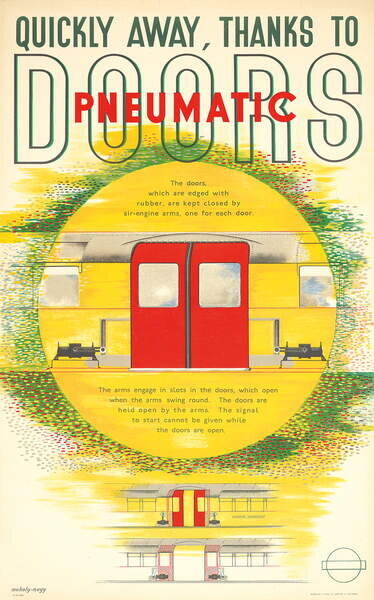 Moholy-Nagy, Laszlo Plakát, Obraz - 'Quickly Away, Moholy-Nagy, Laszlo, 26.7 × 40 cm