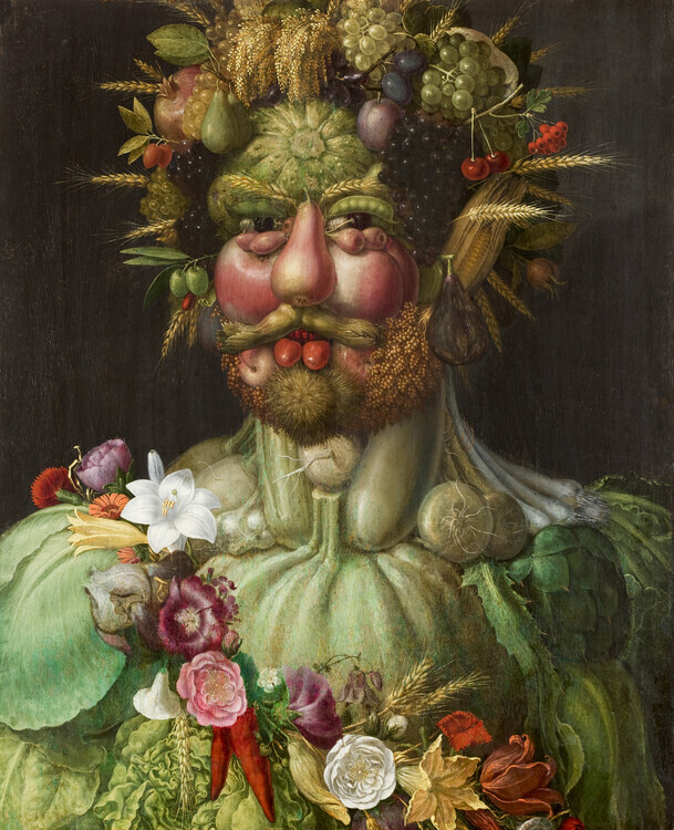 Giuseppe Arcimboldo Plakát, Obraz - Vertumnus, 1591, Giuseppe Arcimboldo, 30 × 40 cm
