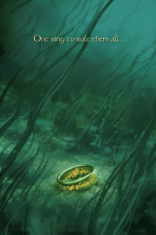 Europosters Plakát, Obraz - Pán prstenů - One ring to rule them all, 26.7 × 40 cm