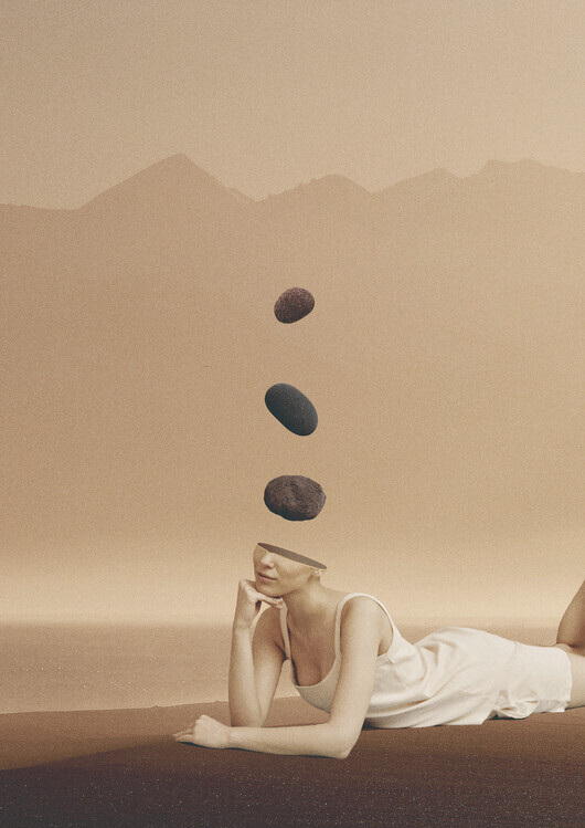 Maarten Léon Plakát, Obraz - Peace of mind, Maarten Léon, 30 × 40 cm