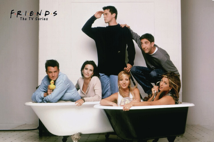 Europosters Plakát, Obraz - Přátelé - Bath, 40 × 26.7 cm