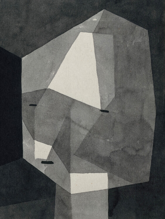 Paul Klee Plakát, Obraz - The Rough Cut Head, Paul Klee, 30 × 40 cm