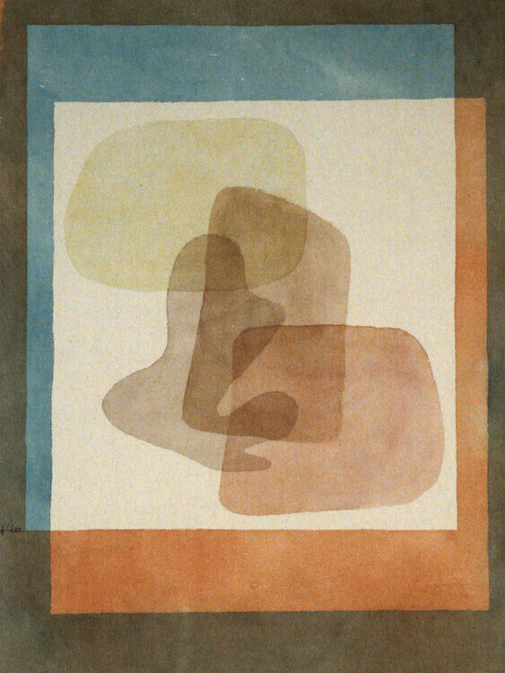 Paul Klee Plakát, Obraz - Free Forms, Rigidly Mounted, Paul Klee, 30 × 40 cm
