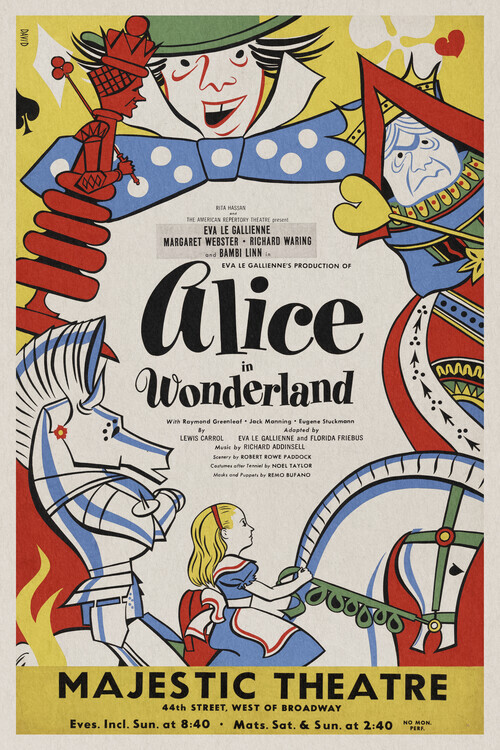 Europosters Plakát, Obraz - Alice in Wonderland, 1947, 26.7 × 40 cm
