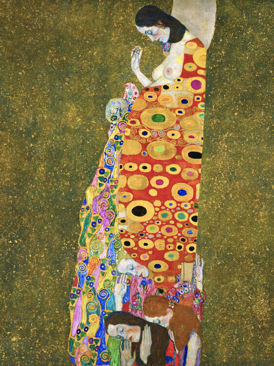 Gustav Klimt Plakát, Obraz - Hope II (1907), Gustav Klimt, 30 × 40 cm