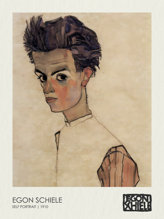 Egon Schiele Plakát, Obraz - Self Portrait (1910), Egon Schiele, 30 × 40 cm