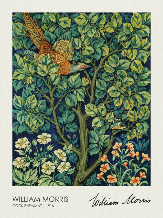 William Morris Plakát, Obraz - The Pheasant (1916), William Morris, 30 × 40 cm