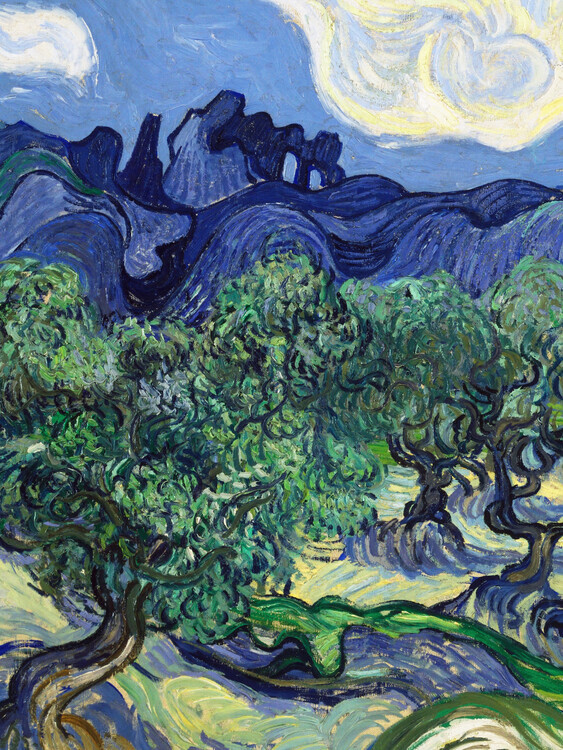 Vincent van Gogh Plakát, Obraz - The Olive Trees, Vincent van Gogh, 30 × 40 cm