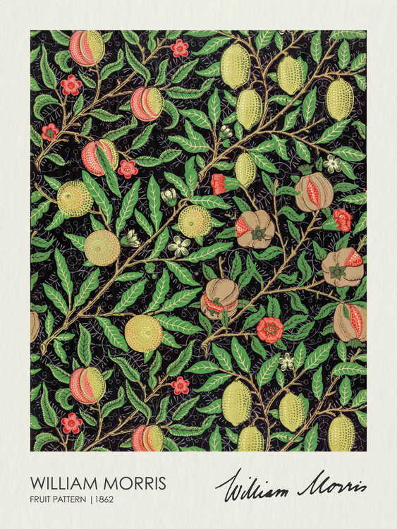 William Morris Plakát, Obraz - Fruit Pattern (1862), William Morris, 30 × 40 cm