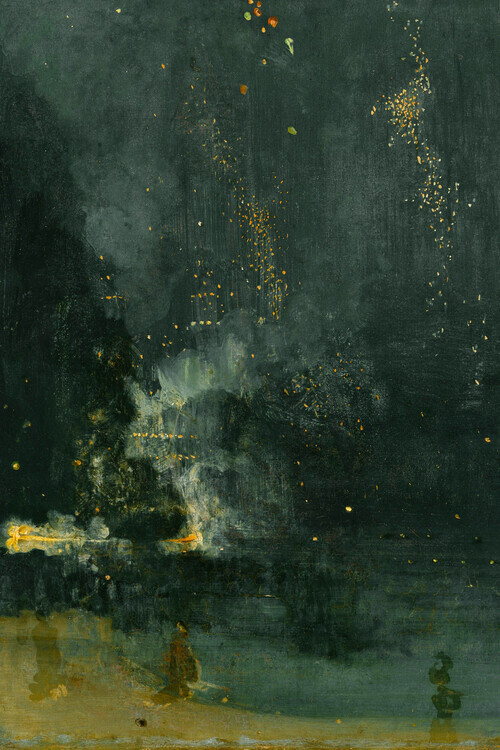 James McNeill Whistler Plakát, Obraz - Nocturne in Black & Gold, James McNeill Whistler, 26.7 × 40 cm