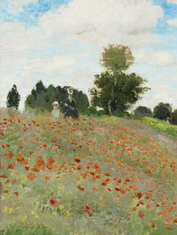 Claude Monet Plakát, Obraz - Poppies, Claude Monet, 30 × 40 cm